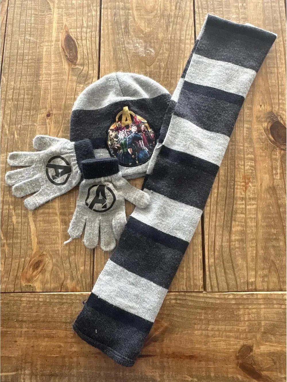 Marvel Avengers Kids Winter Hat Gloves and Scarf Set Boys Toddler